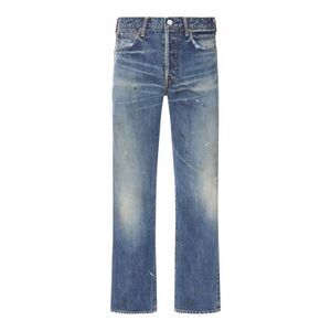 Visvim Men Vintage Blue Straight Leg Jeans